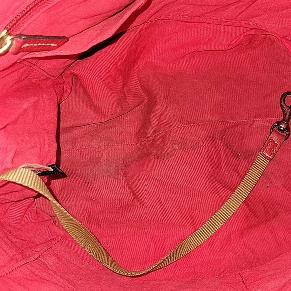 Large Dooney & Bourke Red Pebble Leather Women\'s Bag main image 8